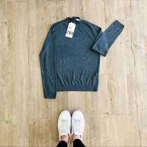 Zara Thin Grey Knit NWT